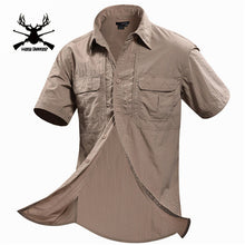 MEGE Summer Men Shirt Short Sleeve Military Shirt Mens Loose Fashion Casual Boss Shirt Vetement Homme Camisa Social Masculina
