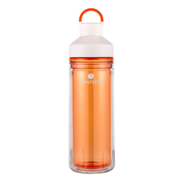 Santeco Ocean Series Beverage Bottle Double-wall Insulated Tritan Water Bottle Durable Outerdoor Flask 590ml