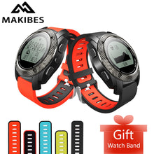 [Gift Watch Band] Makibes G02 GPS Smart Sports Watch Smartwatch Multi-sport Dynamic heart rate Pace Speed GPS tracker Trajectory
