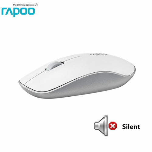 New Rapoo Mute Mouse 2.4Ghz Wireless Optical Mouse Silent Click Noiseless Slim Mice 1000 DPI for Mac PC Laptop Computer Gamer