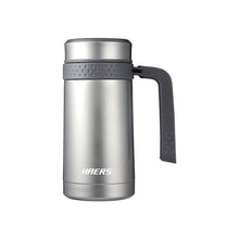 Haers Stainless Steel Coffee Mug Vacuum Insulated Thermos Mug With Handle 450ml