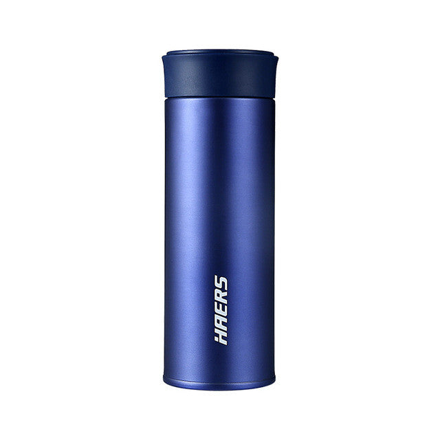 Haers Vacuum Insulated Stainless Steel Thermos Cup Double Wall Vacuum Flask Eco-friendly With Tea Filter 350ml