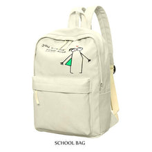 Luminous Canvas Girls Backpacks High Quality Teenager Cute School Bag