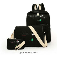 Luminous Canvas Girls Backpacks High Quality Teenager Cute School Bag