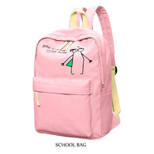 Luminous Canvas Girls Backpacks High Quality Teenager Cute School Bag