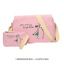 Luminous Canvas Girls Backpacks High Quality Teenager Cute School Bag